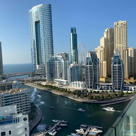 Superior Dubai Marina Studio Apartment With Fascinating Marina And Dubai Eye Views Exterior photo